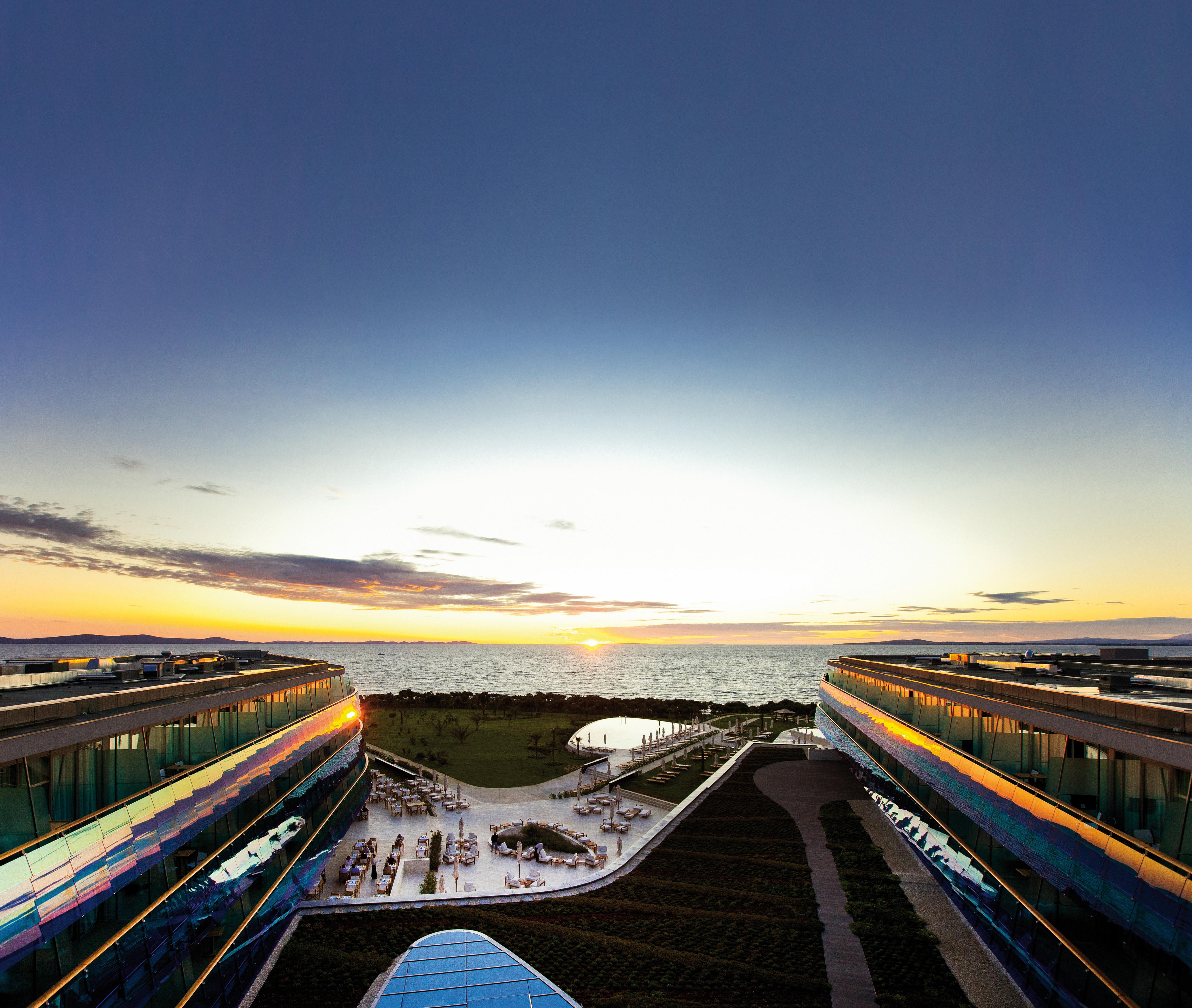 Falkensteiner Hotel & Spa Iadera Petrcane Exterior foto The view from the rooftop of the hotel